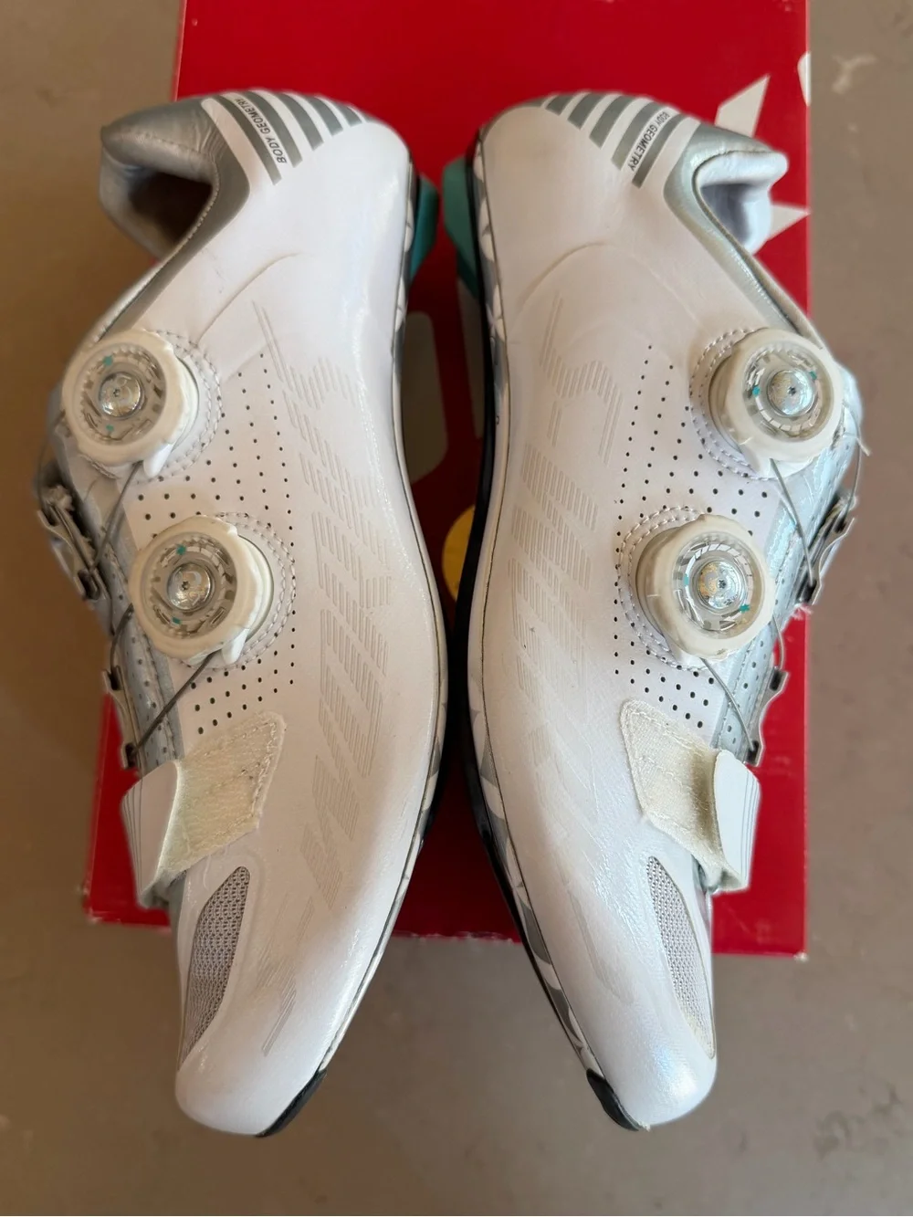 Specialized S-Works Road Cycling Shoes EU 38 US 7.25 White Silver Carbon BOA Box